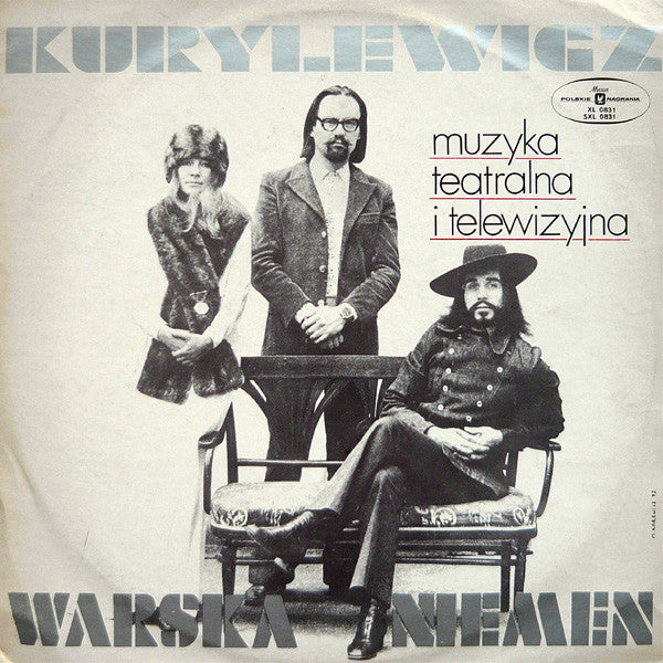Image of Front Cover of LP - VG/VG - KURYLEWICZ / WARSKA / NIEMEN, Muzyka Teatralna I Telewizyna (Polskie Nagrania Muza; SXL 0831, Poland 1971), Edge and Ring Wear,  - 3826089E