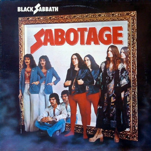 Image of Front Cover of 4924270E: LP - BLACK SABBATH, Sabotage (NEMS Records & Tapes; 9119 001, UK 1975, Textured Sleeve, "Records & Tapes" On Labels.) Edge and Ring Wear, Scuffs And Stains On Front Sleeve  G+/G+