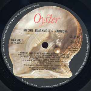 Image of Label Cover of LP - VG/VG+ - RITCHIE BLACKMORE'S RAINBOW, Ritchie Blackmore's Rainbow (Oyster; OYA 2001, UK 1975, Laminated Gatefold Sleeve, Oyster Label First Press), Slight Lamination Wear On The Opening,  - 4446121S