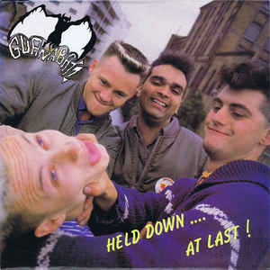 Image of Front Cover of 0516385C: LP - GUANA BATZ, Held Down to Vinyl at Last (ID; NOSE4, France 1985, Inner) Light Marks only. Laminate lift on rear sleeve  VG/VG