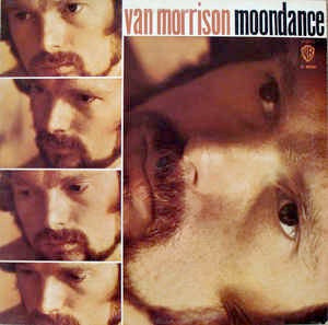 Image of Front Cover of 0646085S: LP - VAN MORRISON, Moondance (WB Burbank with w Logo on Rim; K 46040, UK 1976 Reissue) Scuffs, edge wear  VG/VG