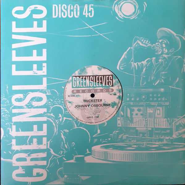 Image of Front Cover of 12" - VG/G+ - JOHNNY OSBOURNE, Trickster (Greensleeves Records; GRED 232, UK 1988, Company Sleeve), Light marks only.,  - 3916367C