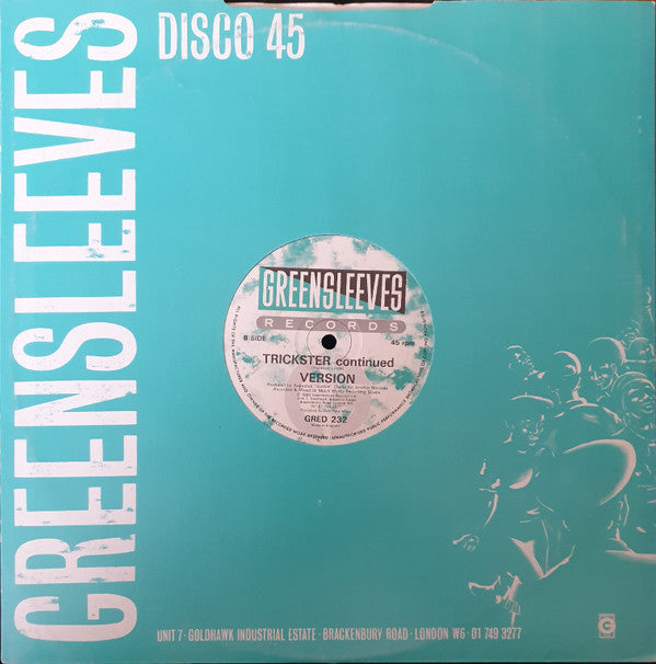 Image of Back Cover of 12" - VG/G+ - JOHNNY OSBOURNE, Trickster (Greensleeves Records; GRED 232, UK 1988, Company Sleeve), Light marks only.,  - 3916367C