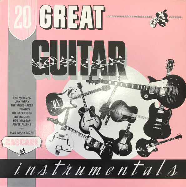 Image of Front Cover of LP - VG/VG - VARIOUS, 20 Great Guitar Instrumentals (Cascade; DROP1006, UK 1985, MPO Pressing), ,  - 4725272E