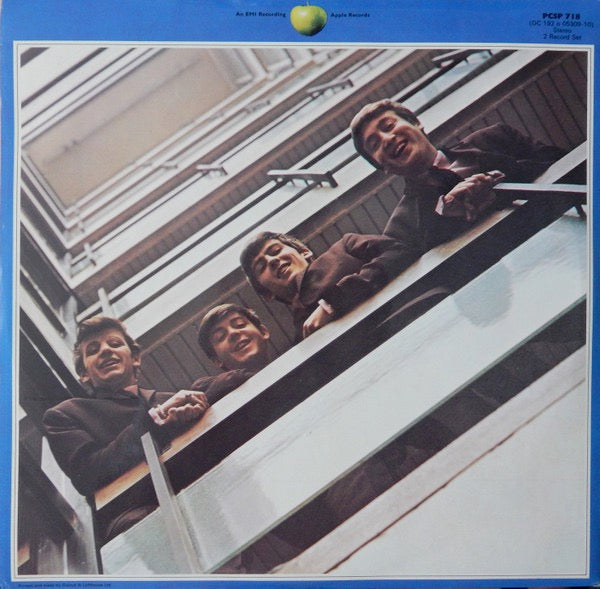 Image of Back Cover of 2xLP - VG/VG+ - THE BEATLES, 1967-1970 (Apple; PCSP 718, UK 1973, Laminated Gatefold, 2 Inners With Cut Corners), Very clean discs. Discount price sticker.,  - 2446039S