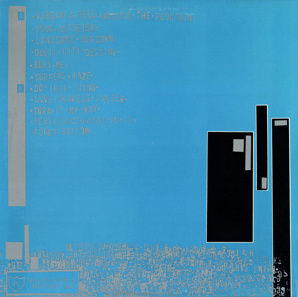 Image of Back Cover of LP - VG/VG - THE HALO BENDERS, The Rebels Not In (K; KLP 81, US 1998, Insert), Hairlines. Edge and ring wear.,  - 4226277E