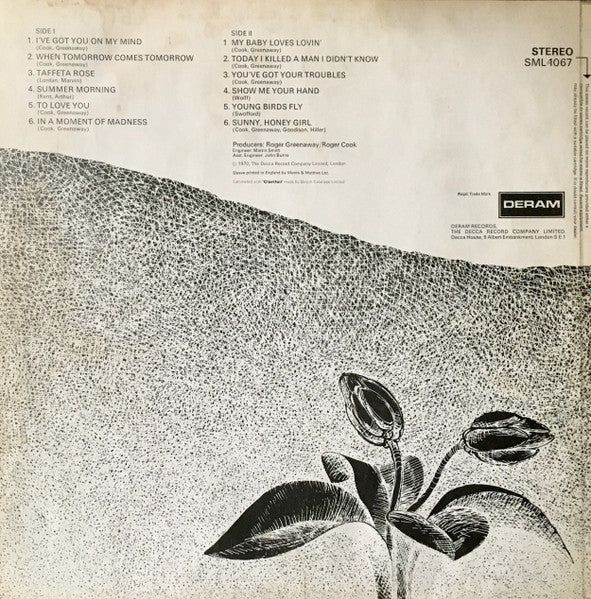 Image of Back Cover of 3524104E: LP - WHITE PLAINS, White Plains (Deram; SML1067, UK 1970)   VG/VG