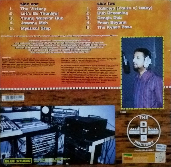 Image of Back Cover of 0116312C: LP - THE DUB FACTORY, Voyage Into Dub - The 1st Journey (The Dub Factory; GENGLP001, UK 1995) Light marks, light mottling, plays fine.  VG+/VG