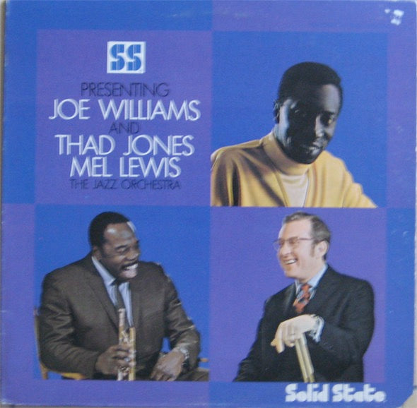 Image of Front Cover of LP - VG+/G+ - JOE WILLIAMS AND THE JAZZ ORCHESTRA, Joe Williams and the Jazz Orchestra (Solid State; SS 18008, US Reissue, Gatefold, Company Inner), A few superficial marks to disc. Sleeve is nice but has a corner cut!,  - 3816323C