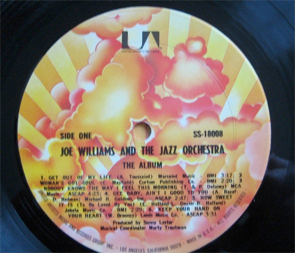 Image of Label Cover of LP - VG+/G+ - JOE WILLIAMS AND THE JAZZ ORCHESTRA, Joe Williams and the Jazz Orchestra (Solid State; SS 18008, US Reissue, Gatefold, Company Inner), A few superficial marks to disc. Sleeve is nice but has a corner cut!,  - 3816323C