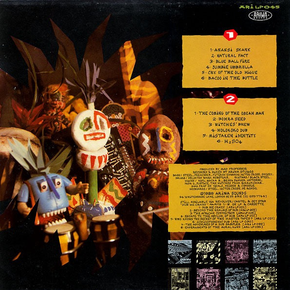 Image of Back Cover of LP - G+/VG - MAD PROFESSOR, Science & The Witch Doctor (Dub Me Crazy Part 9) (Ariwa; ARILP 045, UK 1989), Conservative grading, plays fine. Quite a bit of wear on sleeve, still looks ok.,  - 4416156C