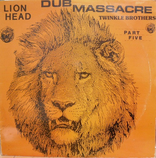 Image of Front Cover of 3324390E: LP - TWINKLE BROTHERS, Dub Massacre Part Five - Lion Head (Twinkle Music; NG 519, UK 1990)   VG+/VG+