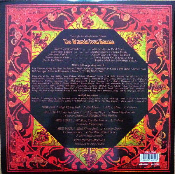Image of Back Cover of 2xLP - VG+/EX - WIZARDS FROM KANSAS, Wizards From Kansas (Sunbeam; SBR2LP5092, UK 2012, Gatefold, 180 Gram Vinyl), ,  - 3826204E