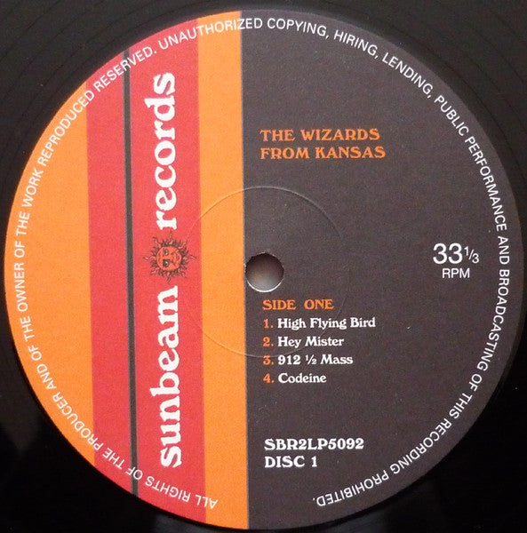 Image of Label Cover of 2xLP - VG+/EX - WIZARDS FROM KANSAS, Wizards From Kansas (Sunbeam; SBR2LP5092, UK 2012, Gatefold, 180 Gram Vinyl), ,  - 3826204E