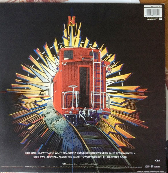 Image of Back Cover of LP - VG+/VG - BOB DYLAN & THE GRATEFUL DEAD, Dylan & The Dead (CBS; 463381 1, UK 1989, Inner), Strong VG, Stickered Sleeve,  - 3926208E