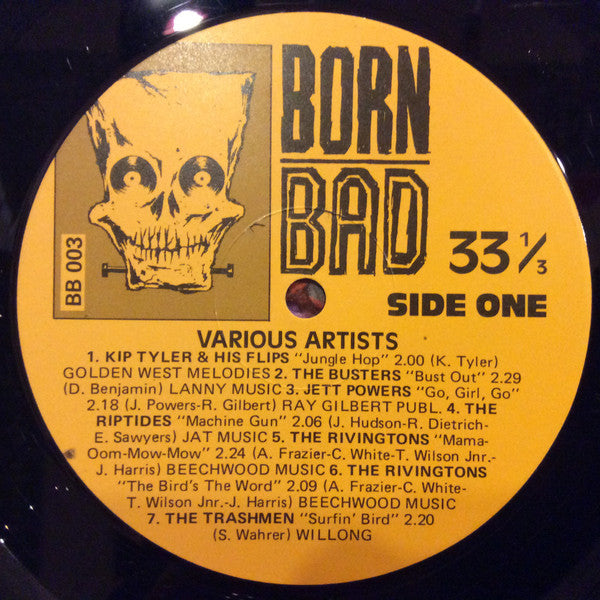 Image of Label Cover of LP - VG+/VG - VARIOUS, Born Bad Volume Three (Born Bad; BB003, US 1986, Gatefold, Unofficial Release), Strong VG.,  - 3416437C