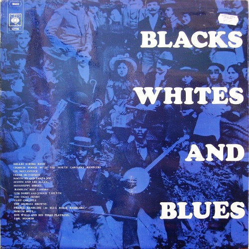 Image of Front Cover of 2214406C: LP - VARIOUS, Blacks, Whites and Blues (CBS Green; 52796, UK 1970, Mono) Record lightly fogged. Sticker glue on sleeve  VG/VG