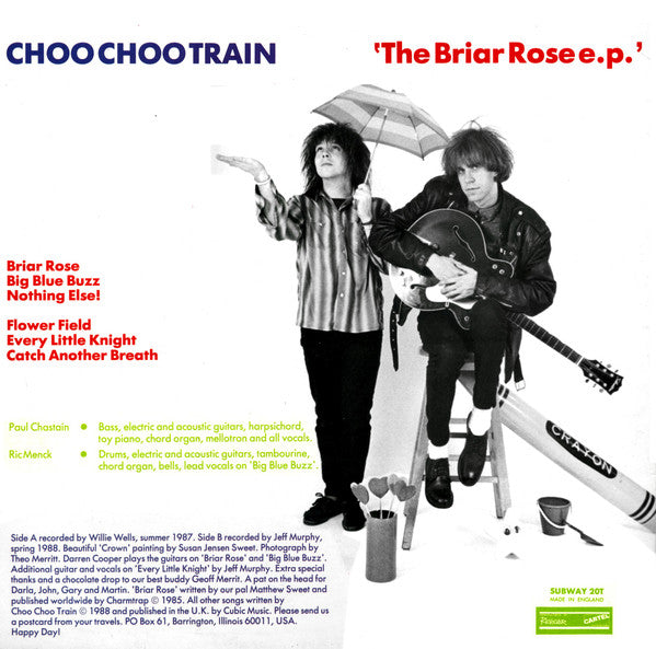 Image of Back Cover of Mini-LP - VG+/VG+ - CHOO CHOO TRAIN, The Briar Rose EP (Subway Organization; SUBWAY20T, UK 1988, members of The Springfields), ,  - 3246116S