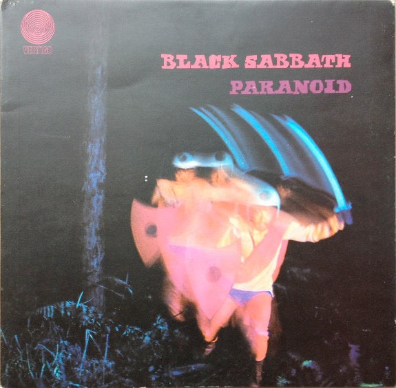 Image of Front Cover of LP - G+/G+ - BLACK SABBATH, Paranoid (Vertigo Spiral; 6360011, UK 1970, Unlaminated Gatefold, Spiral Inner, "Jim Simpson" Credit, Very First Press), Spine Wear, Plays Well,  - 4026326E