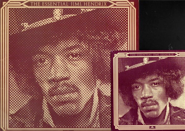 Image of Back Cover of 2xLP - VG/VG+ - JIMI HENDRIX, Essential (Polydor; 2612 034, UK 1977, Gatefold, With 7"), With hype sticker,  - 4446027S