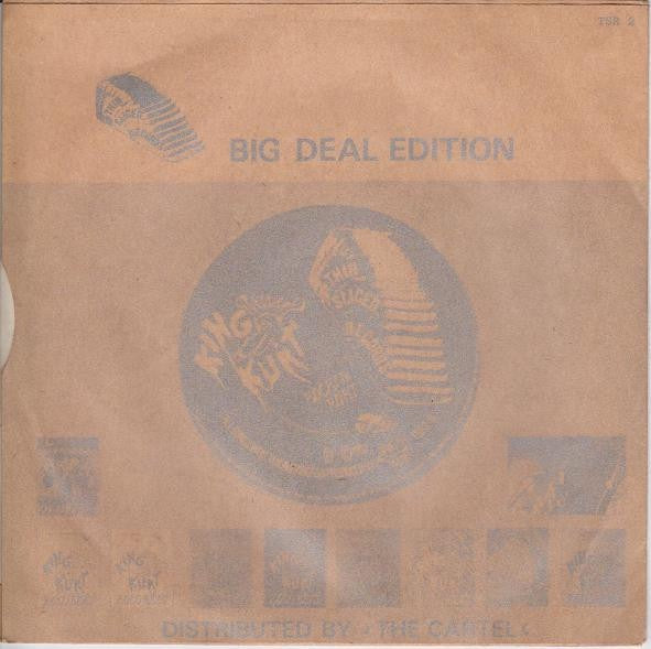 Image of Back Cover of 7" - VG/VG - KING KURT, Zulu Beat / Rockin Kurt (Thin Sliced Records; TSR2, UK 1982, Picture Sleeve, Brown Vinyl, BIG DEAL EDITION), ,  - 4226106E