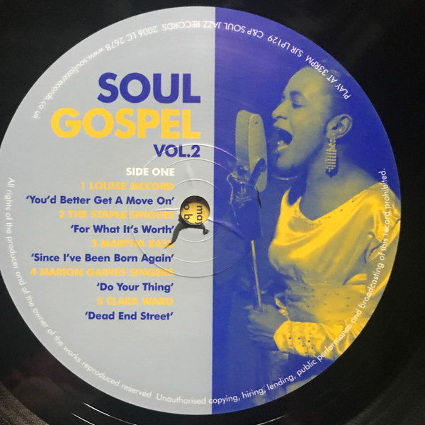 Image of Label Cover of 1544084S: 2xLP - VARIOUS, Soul Gospel Vol. 2 (Soul Jazz; SJR LP129, UK 2006, Picture Sleeve, 2 Inners) Strong G+, several light marks. Heavy edgewear + ringwear.  G+/G+