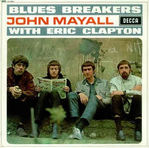 Image of Front Cover of LP - VG/G+ - JOHN MAYALL WITH ERIC CLAPTON, Blues Breakers (Decca Red Unboxed; LK4804, UK 1967 Reissue, Non-Flipback Sleeve, Mono), Strong VG sleeve, Very small area of discolouration/staining to lower rear sleeve, Otherwise clean and VG+, Disc has some light marks when held under light but has good gloss, Strong G+. ,  - 316082C