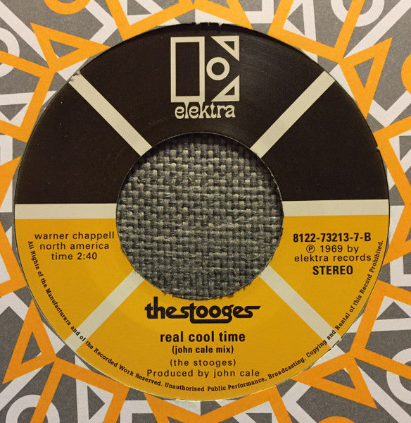 Image of Back Cover of 7" - EX/EX - THE STOOGES, I Wanna Be Your Dog / Real Cool Time (John Cale Mix) (Elektra; 8122-73213-7, UK 2005, Company Sleeve), Looks Unplayed,  - 1726319E