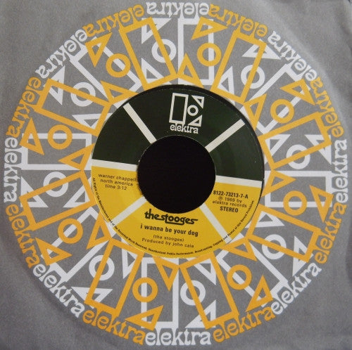 Image of Label Cover of 7" - EX/EX - THE STOOGES, I Wanna Be Your Dog / Real Cool Time (John Cale Mix) (Elektra; 8122-73213-7, UK 2005, Company Sleeve), Looks Unplayed,  - 1726319E