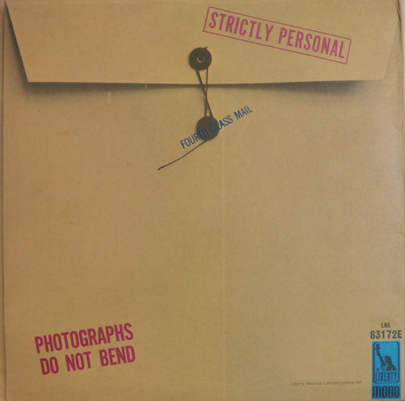 Image of Back Cover of LP - VG+/G+ - CAPTAIN BEEFHEART AND HIS MAGIC BAND, Strictly Personal (Liberty; LBL83172, UK 1968, Gatefold, Mono), Side 2 Heavily Fogged - Plays With Hiss,  - 2826053E