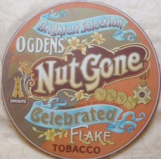 Image of Front Cover of 0844124S: LP - THE SMALL FACES, Ogdens' Nut Gone Flake (Immediate Lilac; IMLP 012, UK 1968, Round Fold Out Sleeve - Just Patent Numbers on Rear Sleeve, Mono - 1st Pressing) Hinges between each flap of cover are taped--overall intact but sensitive. Disc has surface noise throughout.   G+/G+