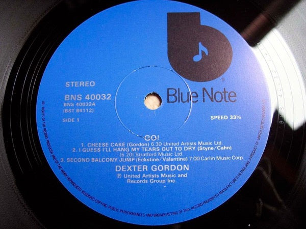 Image of Label Cover of LP - VG/VG+ - DEXTER GORDON, Go (Blue Note (Dark Blue w/ black 'b'); BNS40032, UK 1979, Stereo, UK First Press), ,  - 4046080S