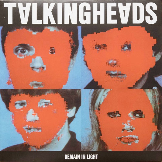 Image of Front Cover of LP - NEW/NEW - TALKING HEADS, Remain In Light (Rhino; 81227080211, UK 2013 Reissue, Inner, 180 Gram Vinyl), , This Brian Eno produced album explores African rhythms, inspired by Fela Kuti, as well as funk and electronic music, creating mesmerising looped grooves. The band made a conscious effort to showcase the ability of the whole group. The record features  Once In A Lifetime ,  Crosseyed And Painless , and  Houses In Motion .  - 6016118C