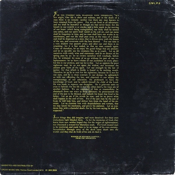 Image of Back Cover of LP - VG/VG - ASWAD, Hulet (Grove Music; GMLP 6, UK 1979, Inner), Edge Wear,  - 4416145C