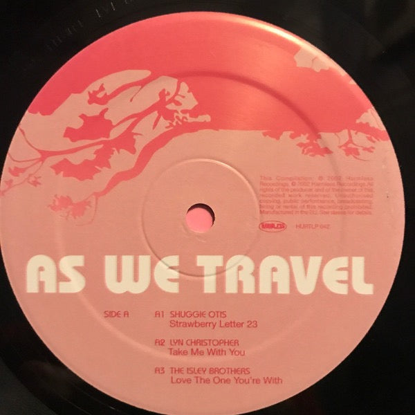 Image of Label Cover of 2xLP - G+/G+ - VARIOUS, As We Travel - Folk Funk Flavours & Ambient Soul (Harmless; HURTLP042, UK 2002, 2 Inners), Light marks and scuffs on discs. Sleeve is marked and frayed on the edges + creasing.,  - 2216494C