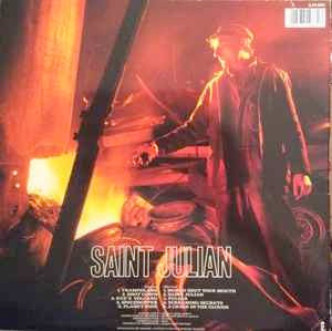 Image of Back Cover of LP - G+/VG - JULIAN COPE, Saint Julian (Island Records; ILPS 9861, UK 1987, Insert), Light marks, sleeve intact but worn.,  - 2415234C