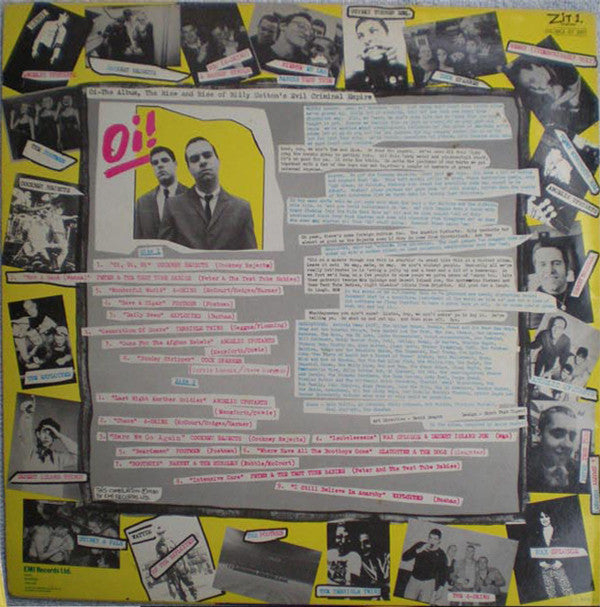 Image of Back Cover of LP - VG+/VG+ - VARIOUS, Oi! The Album (EMI; ZIT 1, UK 1980), Still in opened shrinkwrap, with hype sticker,  - 2846256S