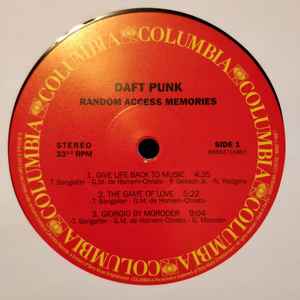 Image of Label Cover of 2xLP - NEW/NEW - DAFT PUNK, Random Access Memories (Sony; 88883716861, Europe 2017 Reissue, Gatefold, Booklet), , 'Random Access Memories' is the fourth studio album by Daft Punk. It features collaborations with Pharrell Williams, Julian Casablancas, Chic guitarist Nile Rodgers, Panda Bear and Giorgio Moroder. It's warm, emotional, heroic, moving and epic. It's a total testament to the eternal power of disco that elevates the soul by energising the body. It's performs disco's oldest 