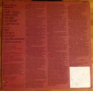 Image of Back Cover of LP - VG/VG+ - HARRY NILSSON, Flash Harry (Mercury; 6302-022, UK 1980, Inner), Worn sleeve.,  - 3716140C