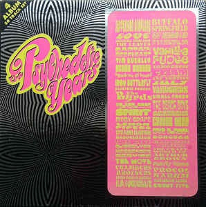 Image of Front Cover of 0616074C: 4xLP - VARIOUS, Psychedelic Years (Knight Records; PSDLP 47003, UK 1990, Box Set, Insert) Strong VG  VG/VG