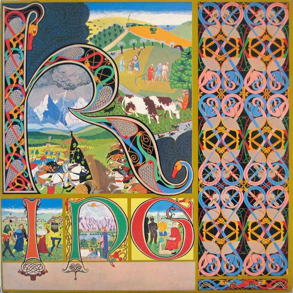 Image of Back Cover of LP - VG/VG+ - KING CRIMSON, Lizard (Island Pink Rim; ILPS9141, UK 1970, Laminated Gatefold Sleeve, First Press. Matrix ILPS9141 A2U / B2U,   1970 on center right of both labels.), ,  - 2626250E
