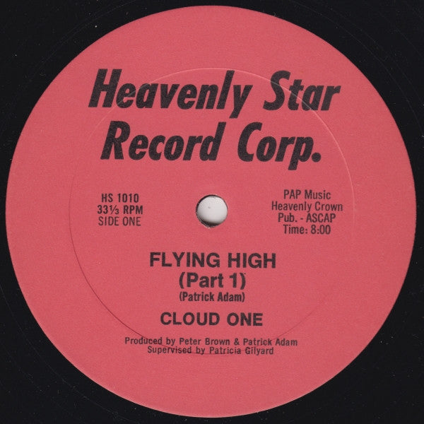 Image of Front Cover of 12" - /VG - CLOUD ONE, Flying High (Heavenly Star Records; HS 1010, US 1982, Plain Sleeve, Wide label-groove), Strong VG,  - 3446212S
