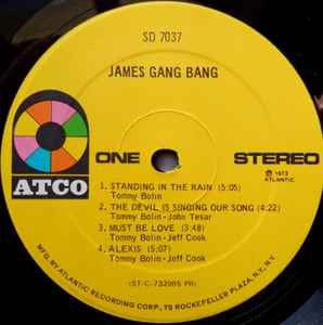 Image of Label Cover of LP - VG/VG - JAMES GANG, Bang (ATCO Records; SD 7037, US 1973, Presswell Pressing.), ,  - 4126341E