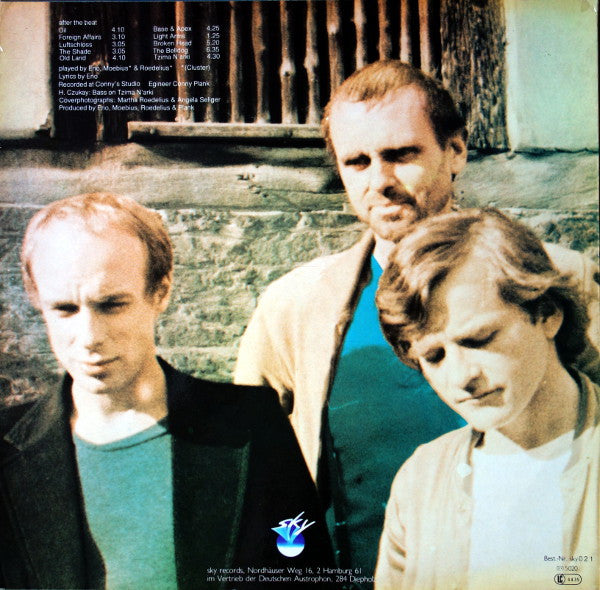 Image of Back Cover of LP - VG/VG+ - ENO, MOEBIUS, ROEDELIUS, After the Heat (Sky; 021, Germany 1978, Laminated Sleeve), ,  - 2626232E