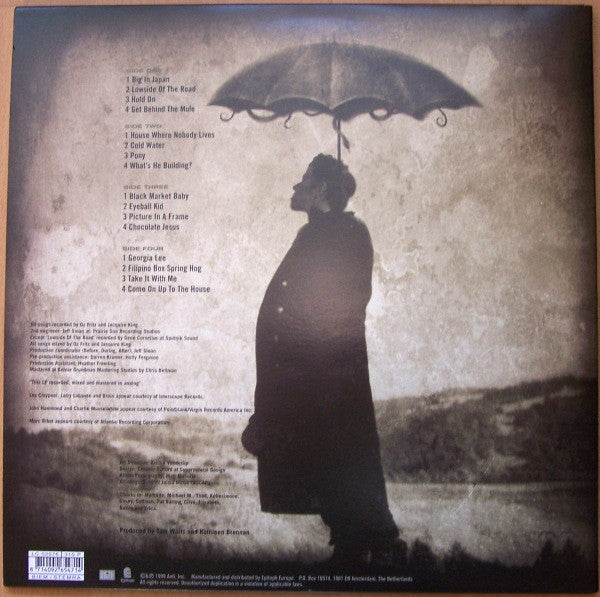 Image of Back Cover of 2xLP - VG/VG - TOM WAITS, Mule Variations (Anti; 65471, Europe 1999, Gatefold, 180 Gram Vinyl), Hairlines, edge & ring wear,  - 3946009S
