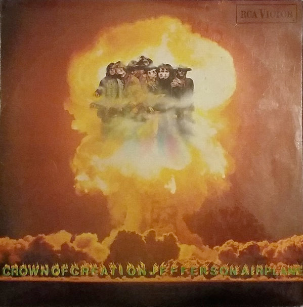 Image of Front Cover of 2524073E: LP - JEFFERSON AIRPLANE, Crown of Creation (RCA Small Orange Label; SF7976, UK 1968, Laminated Front Sleeve, Stereo)   VG/VG