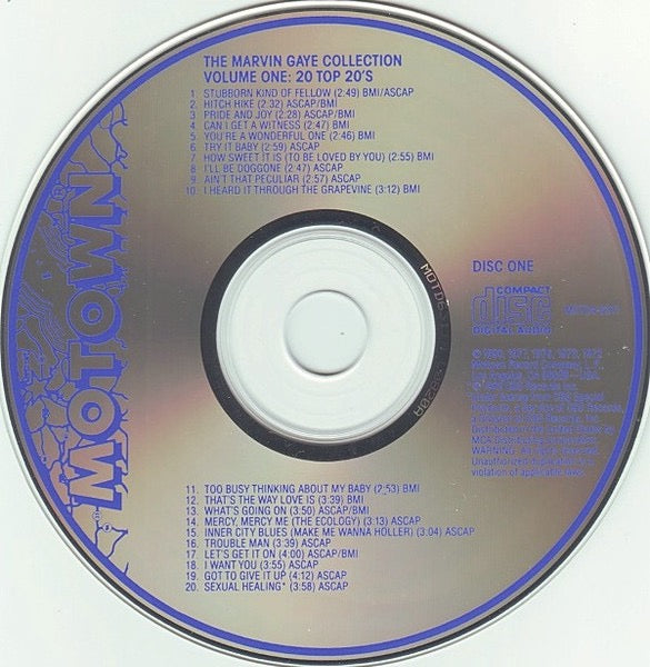 Image of Label Cover of 3515453C: 4xCD - MARVIN GAYE, The Marvin Gaye Collection (Motown; MOTD4-6311, US 1990, Box Set, Booklet) CD3 VG, all other discs EX.  VG+/VG+