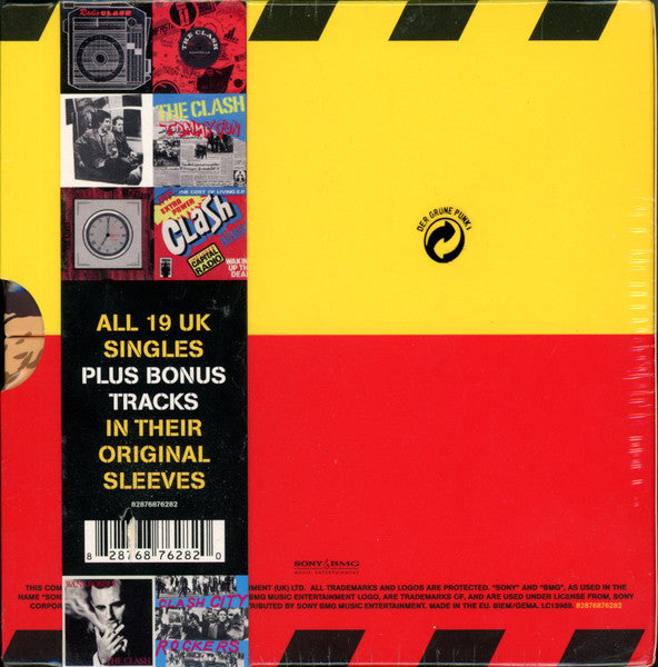 Image of Back Cover of 19xCDs - VG/VG - THE CLASH, The Singles (Sony BMG Music Entertainment; 82876876282, Europe 2006, Box Set With Obi, Booklet + 19 Inners , Numbered, Limited Edition.), Minor marks and scuffs to discs. ,  - 3956223S