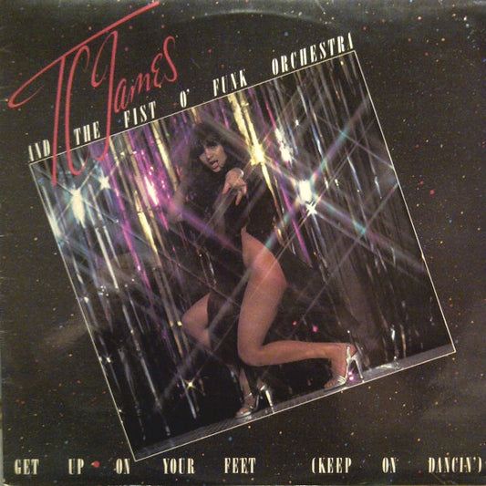 Image of Front Cover of 0226080E: LP - TC JAMES AND THE FIST-O-FUNK ORCHESTRA, Get Up On Your Feet (Keep On Dancin') (EMI; EMC 3251, UK 1978)   VG/VG