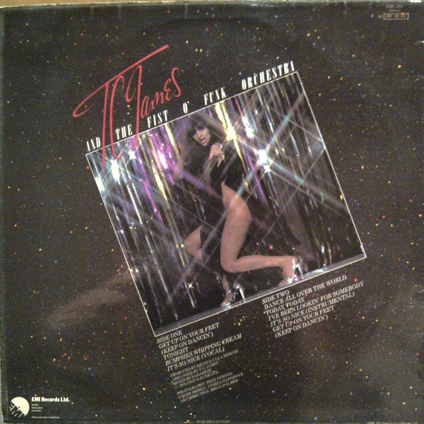 Image of Back Cover of LP - VG/VG - TC JAMES AND THE FIST-O-FUNK ORCHESTRA, Get Up On Your Feet (Keep On Dancin') (EMI; EMC 3251, UK 1978), ,  - 0226080E